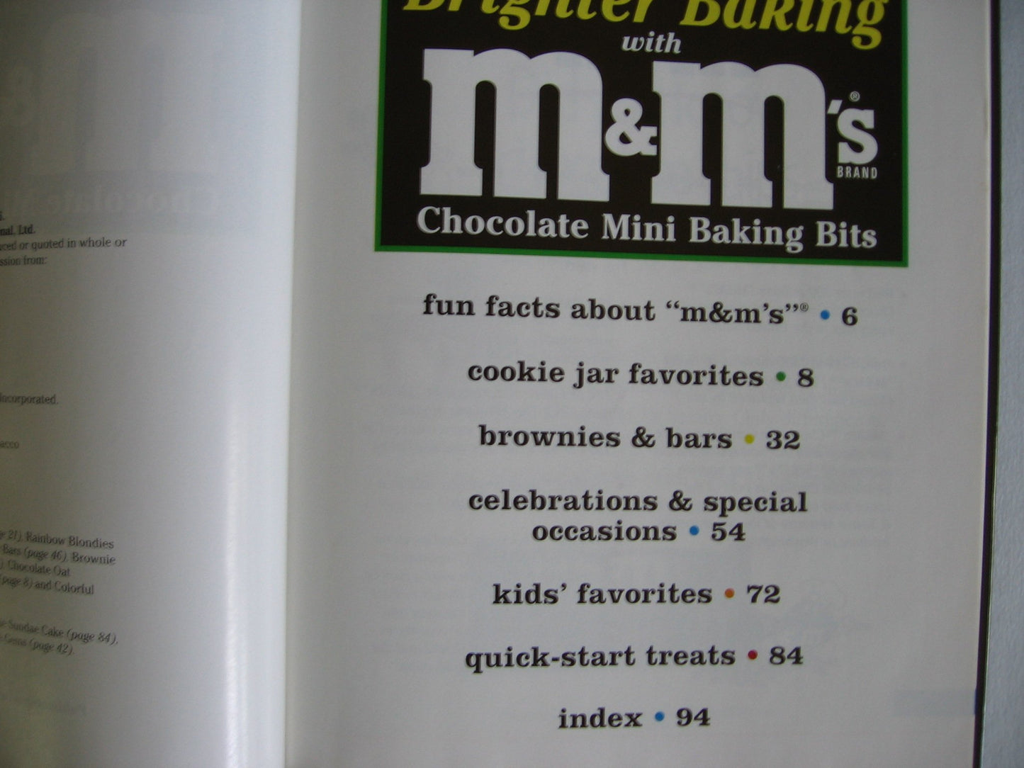 Brighter Baking with M&M's Brand Chocolate Mini Baking Bits Publications International and Mars, Incorporated