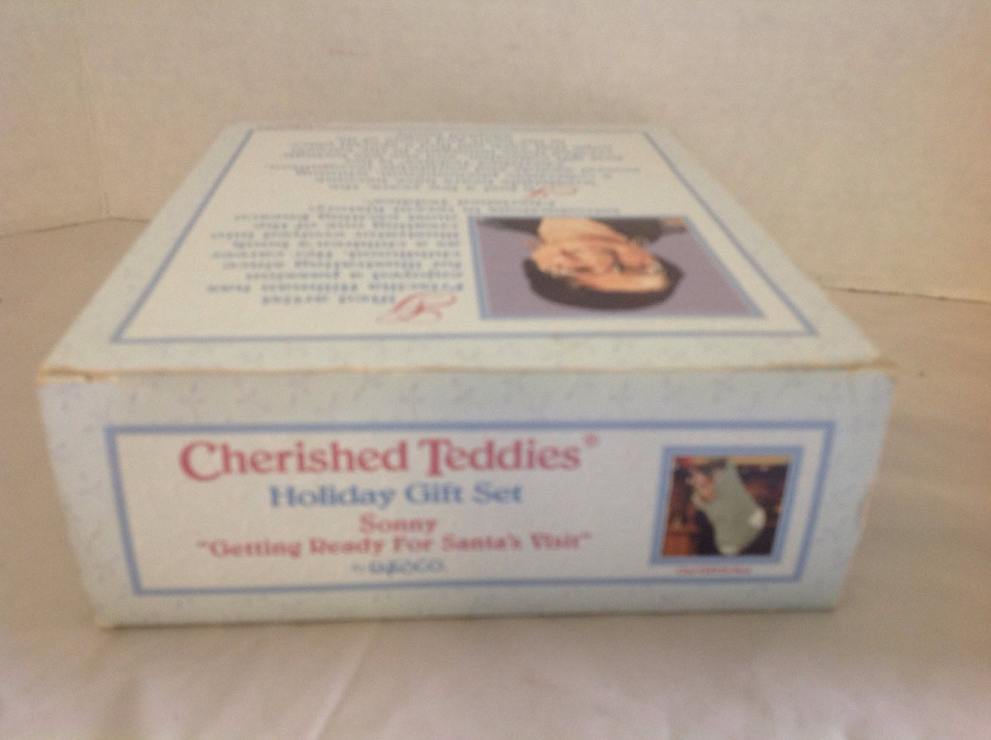 Cherished Teddies.......... Sonny... Getting Ready For Santas Visit....... Gift Set