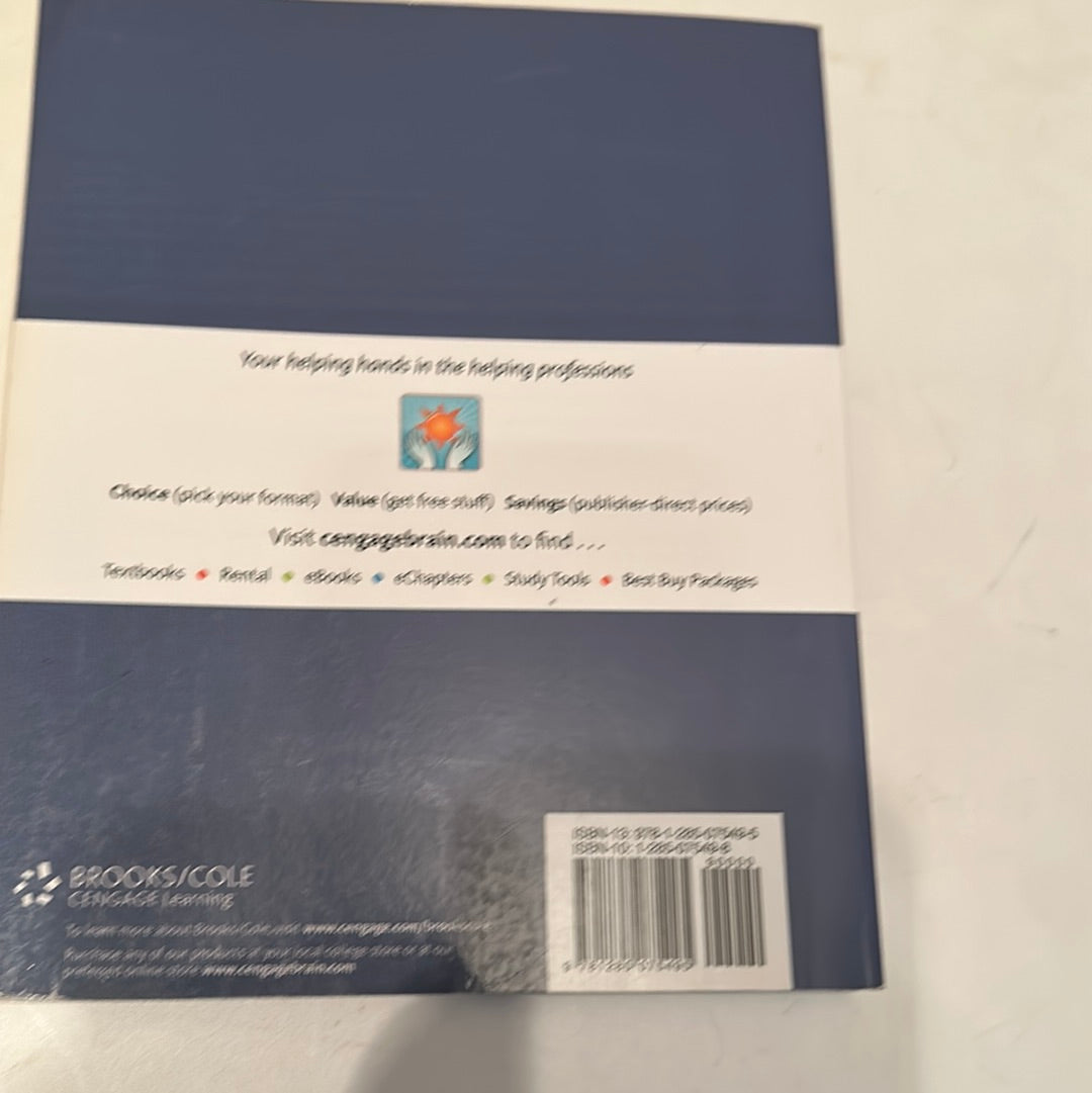 Back cover of human behavior in macro social environment book by EveryMailBox with barcode and publisher logo