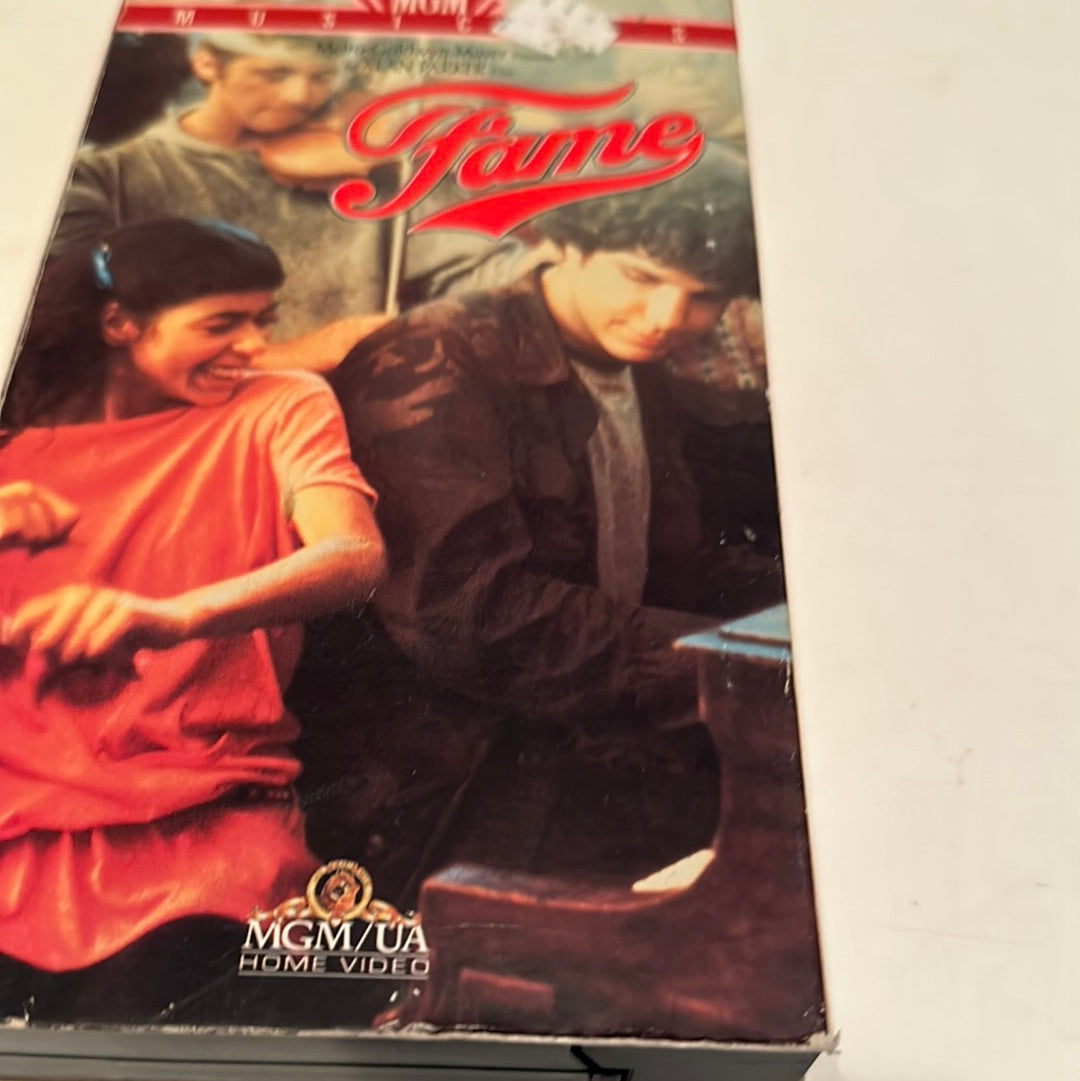 EveryMailBox Fame VHS tape featuring cover art with characters playing violin and piano in a dramatic scene