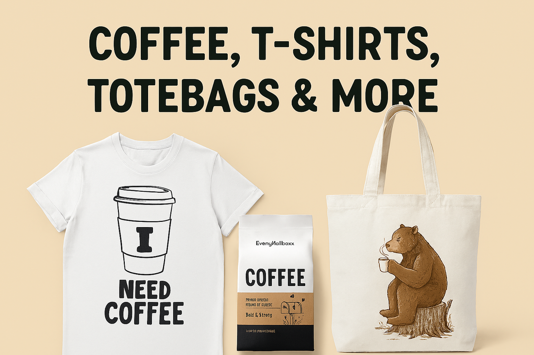 Coffee Bundle: Beans, Tote & Tee by EveryMailbox