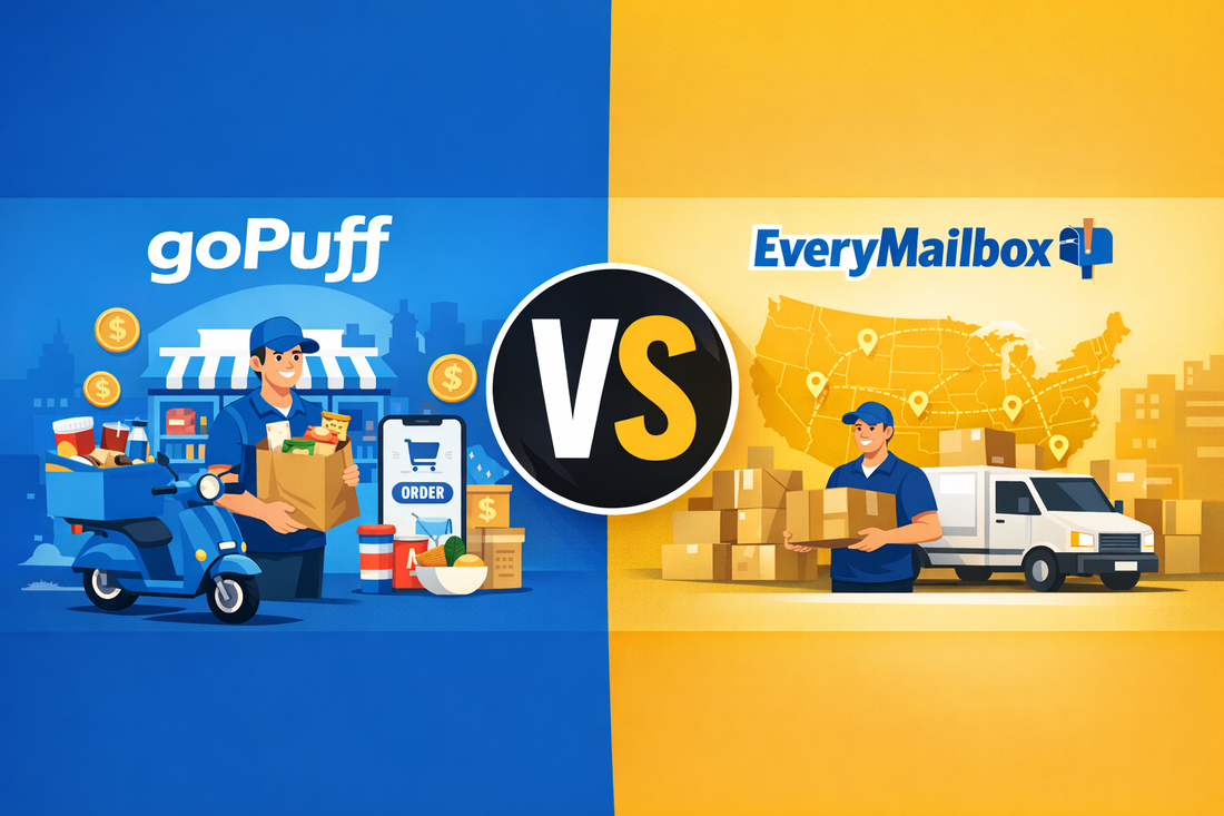 GoPuff vs. EveryMailbox: What They Do, What They Charge, and Why Our Model Works Better