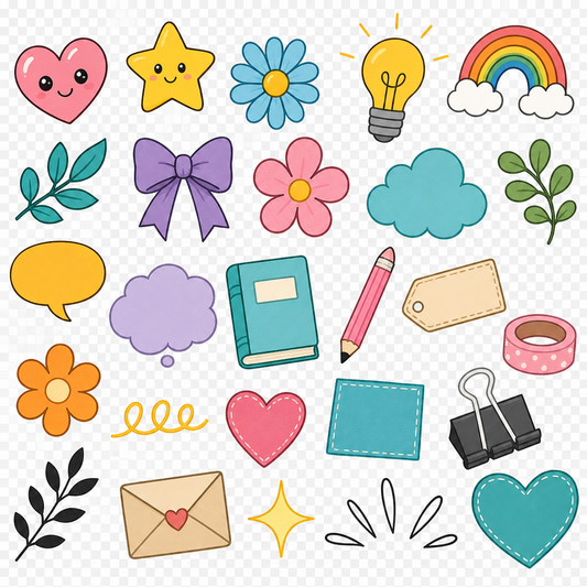 Watercolor and vintage flower clipart for creative projects