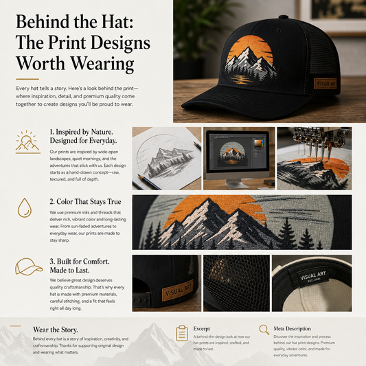 Bold print hat designs from EveryMailBox