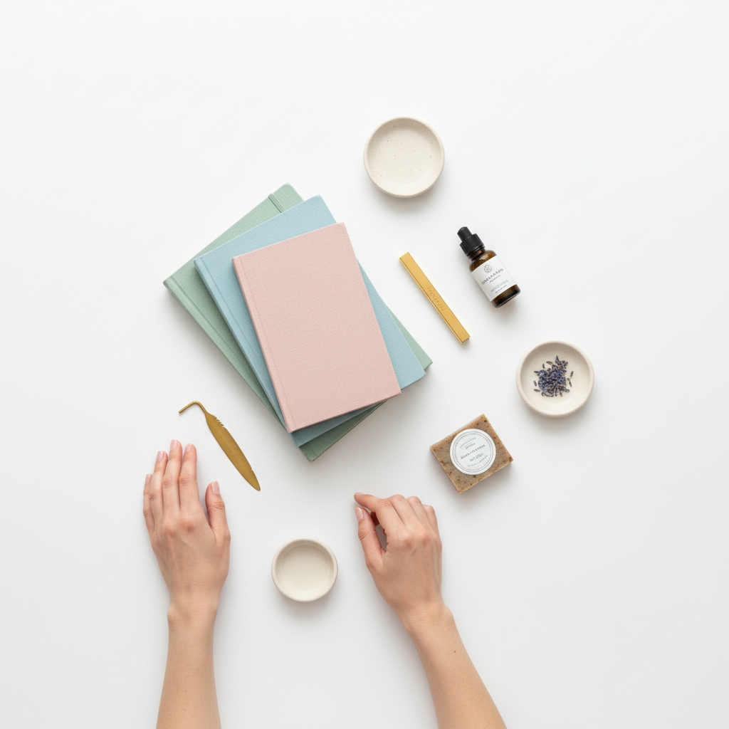 Studio Hands Arranging Products