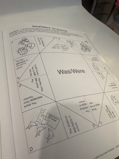 Grammar Games for Kids: Paper Fortune Teller Book