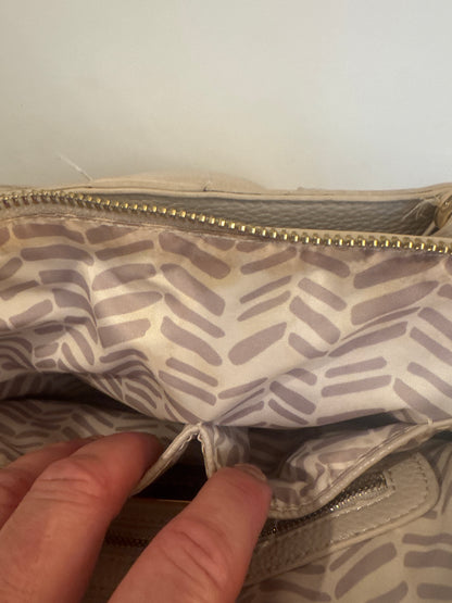 Madison West Vegan Leather Handbag with Gold Hardware