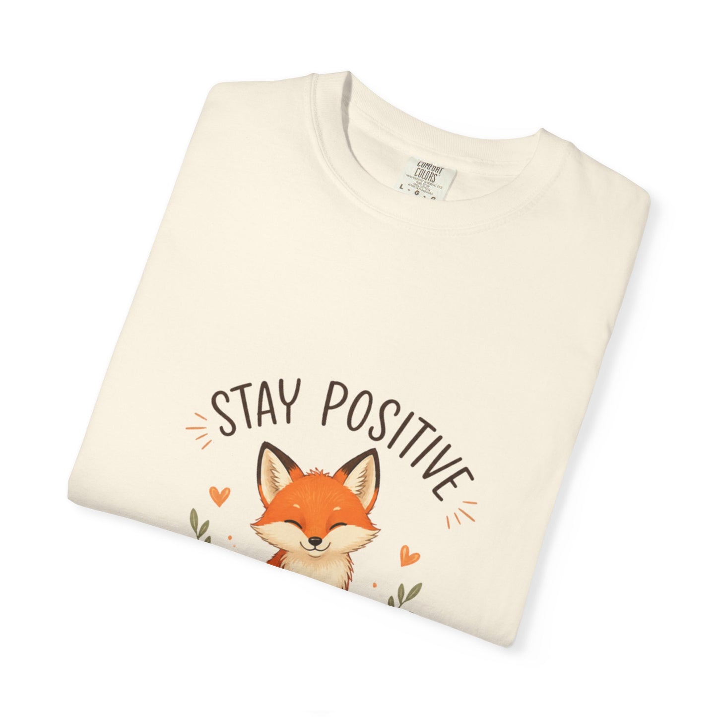 Fox Graphic T-Shirt — "Good Things Take Time" Stay Positive Inspirational Tee