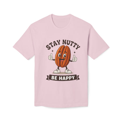 Stay Nutty Be Happy T-Shirt — Funny Pecan Cartoon Tee