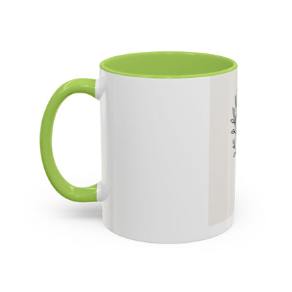 Keep Going Accent Coffee Mug — Inspirational Morning Mug with Sun & Mountains Design (11/15 oz)