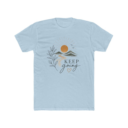 Keep Going Tee — Inspirational Mountain Sun Graphic T-Shirt | XS–4XL