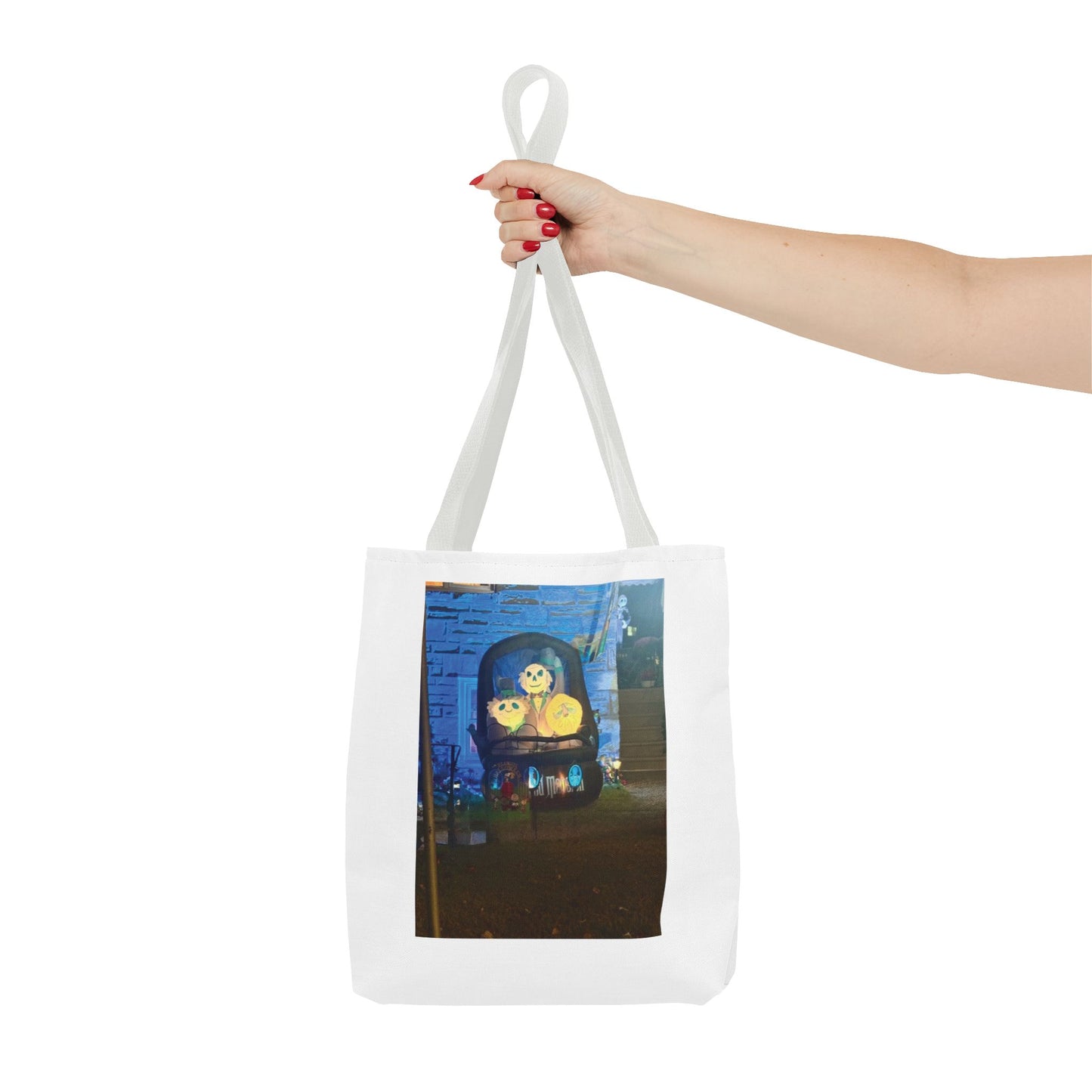 Haunted Mansion Hitchhiking Ghost inflatable halloweenTote Bag (AOP)