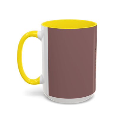 Stay Positive Fox Coffee Mug – 'Good Things Take Time' Inspirational Accent Mug