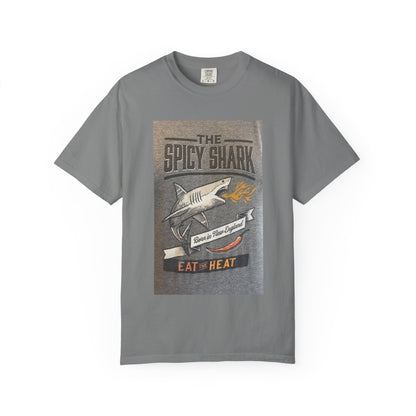 Spicy Shark Unisex T-Shirt | Relaxed Fit, Beachwear & BBQ Gift Idea