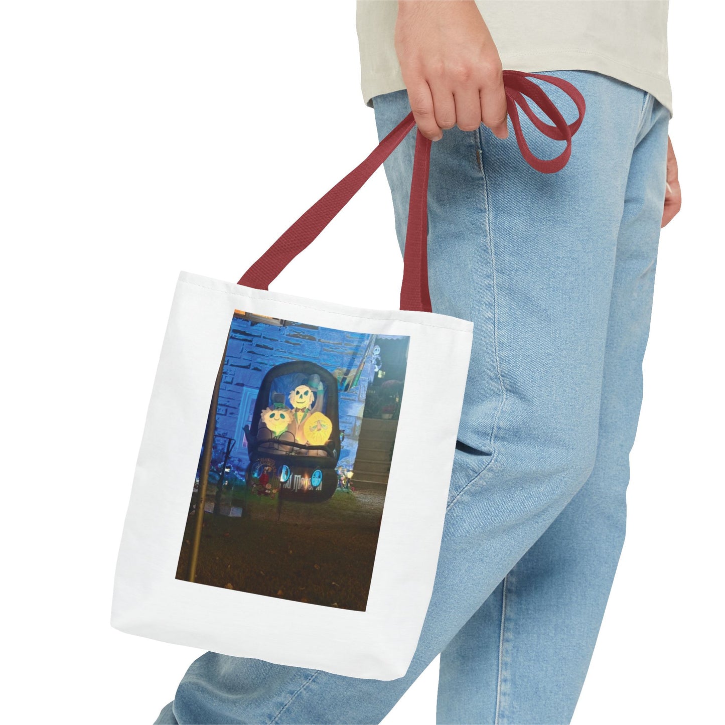 Haunted Mansion Hitchhiking Ghost inflatable halloweenTote Bag (AOP)