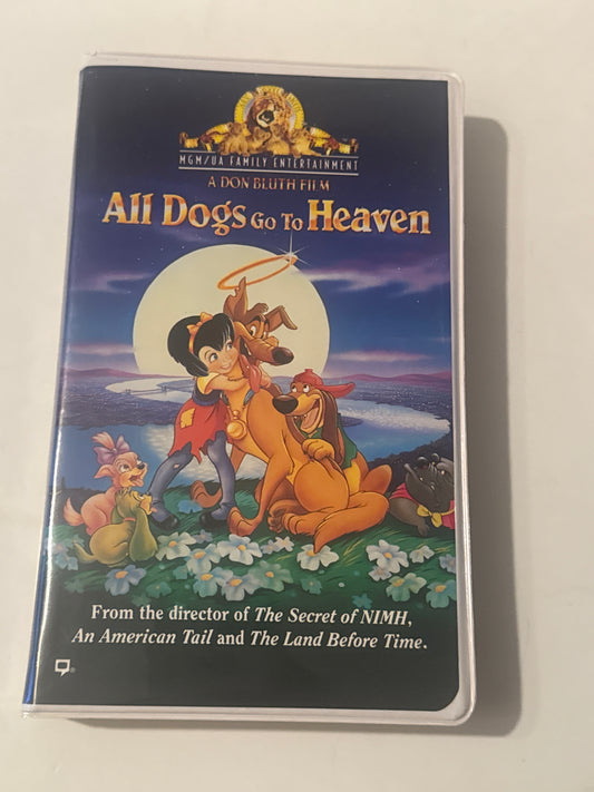 All Dogs Go to Heaven VHS | Don Bluth Classic Family Movie