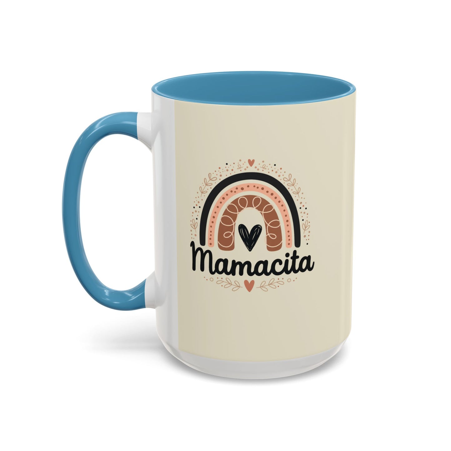 Mamacita Coffee Mug | Pink Rainbow Heart Accent Mug