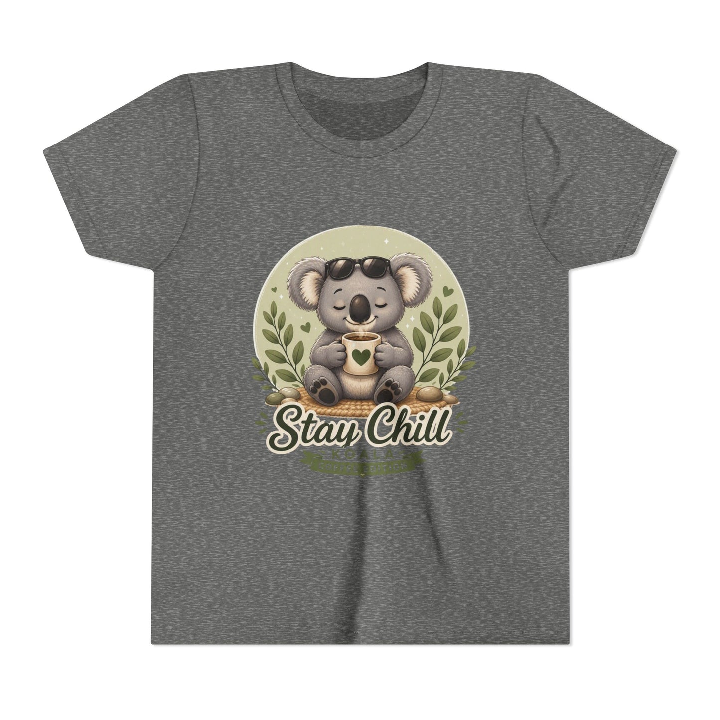 Stay Chill Koala Youth T-Shirt | Cute Kids Graphic Tee | Funny Animal Shirt for Boys Girls | Soft Children's Tee S–XL
