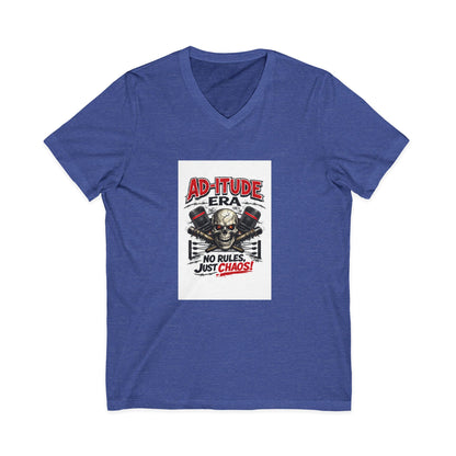 Ad‑itude Era Wrestling Tee – No Rules Just Chaos V‑Neck