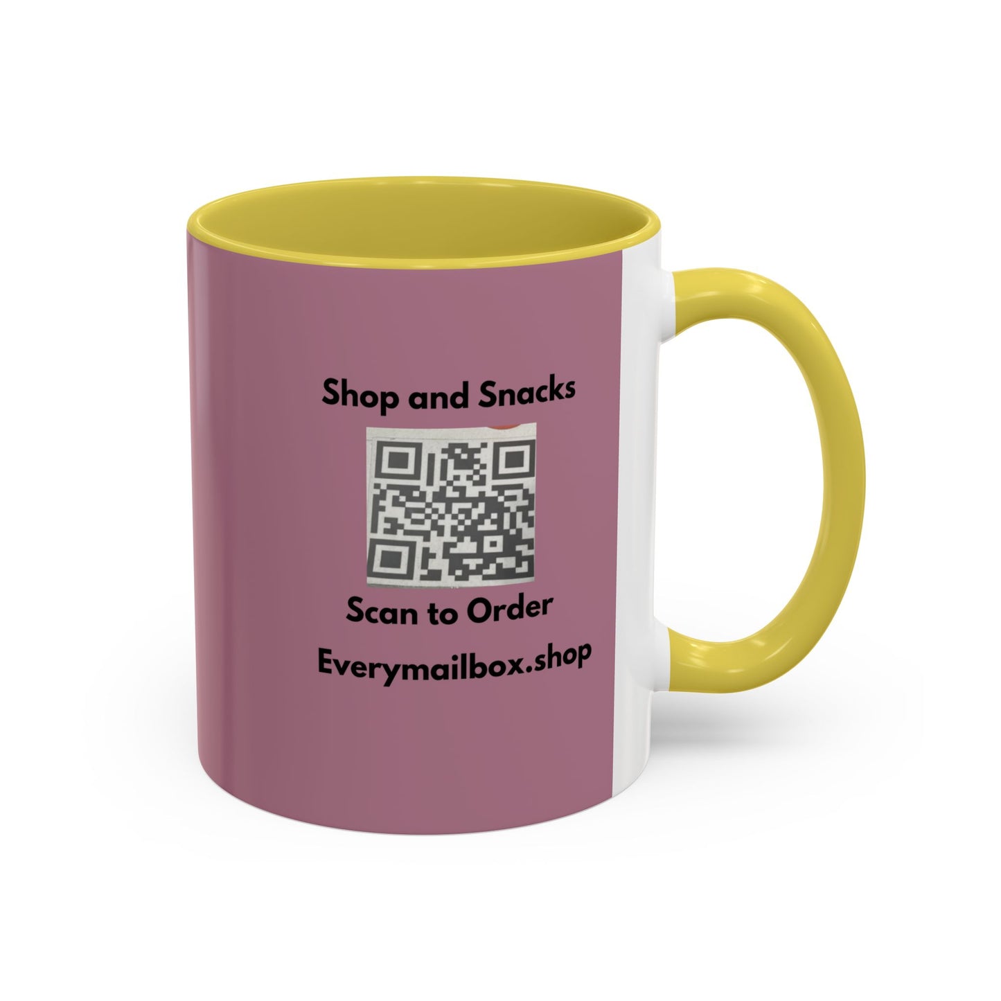 Shop & Snacks QR Code Coffee Mug | Custom Color 11oz & 15oz | Northeast Philly
