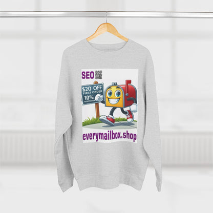 Smiling Mailbox & Sign Crewneck Sweatshirt