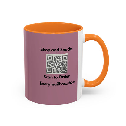 Shop & Snacks QR Code Coffee Mug | Custom Color 11oz & 15oz | Northeast Philly