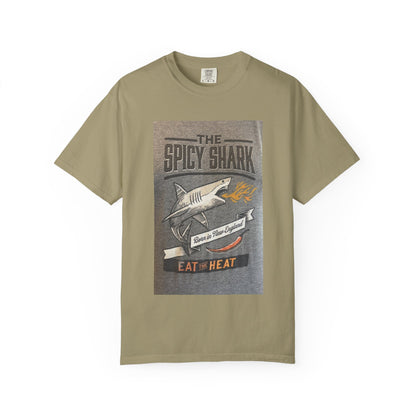 Spicy Shark Unisex T-Shirt | Relaxed Fit, Beachwear & BBQ Gift Idea