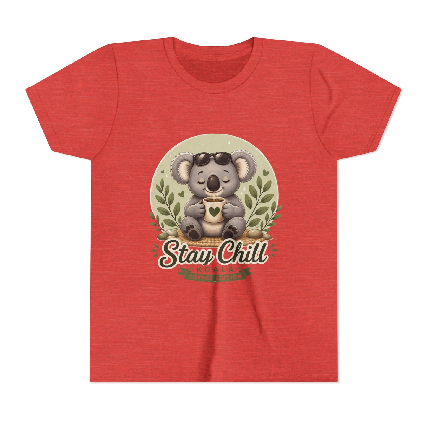 Stay Chill Koala Youth T-Shirt | Cute Kids Graphic Tee | Funny Animal Shirt for Boys Girls | Soft Children's Tee S–XL
