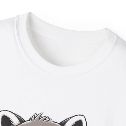 Cute Raccoon 'Coffee Makes Me Happy' Tee