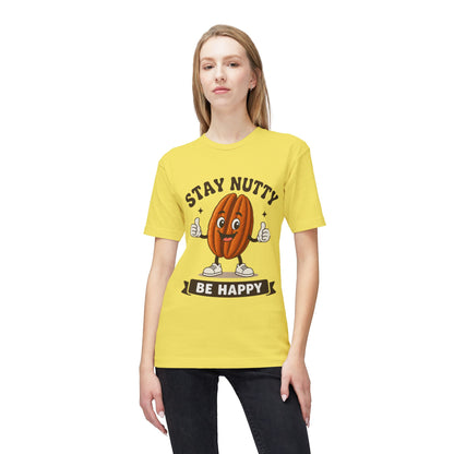 Stay Nutty Be Happy T-Shirt — Funny Pecan Cartoon Tee