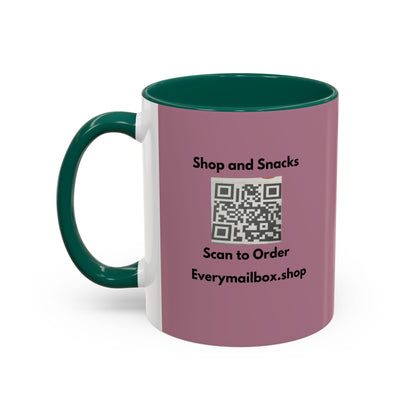 Shop & Snacks QR Code Coffee Mug | Custom Color 11oz & 15oz | Northeast Philly