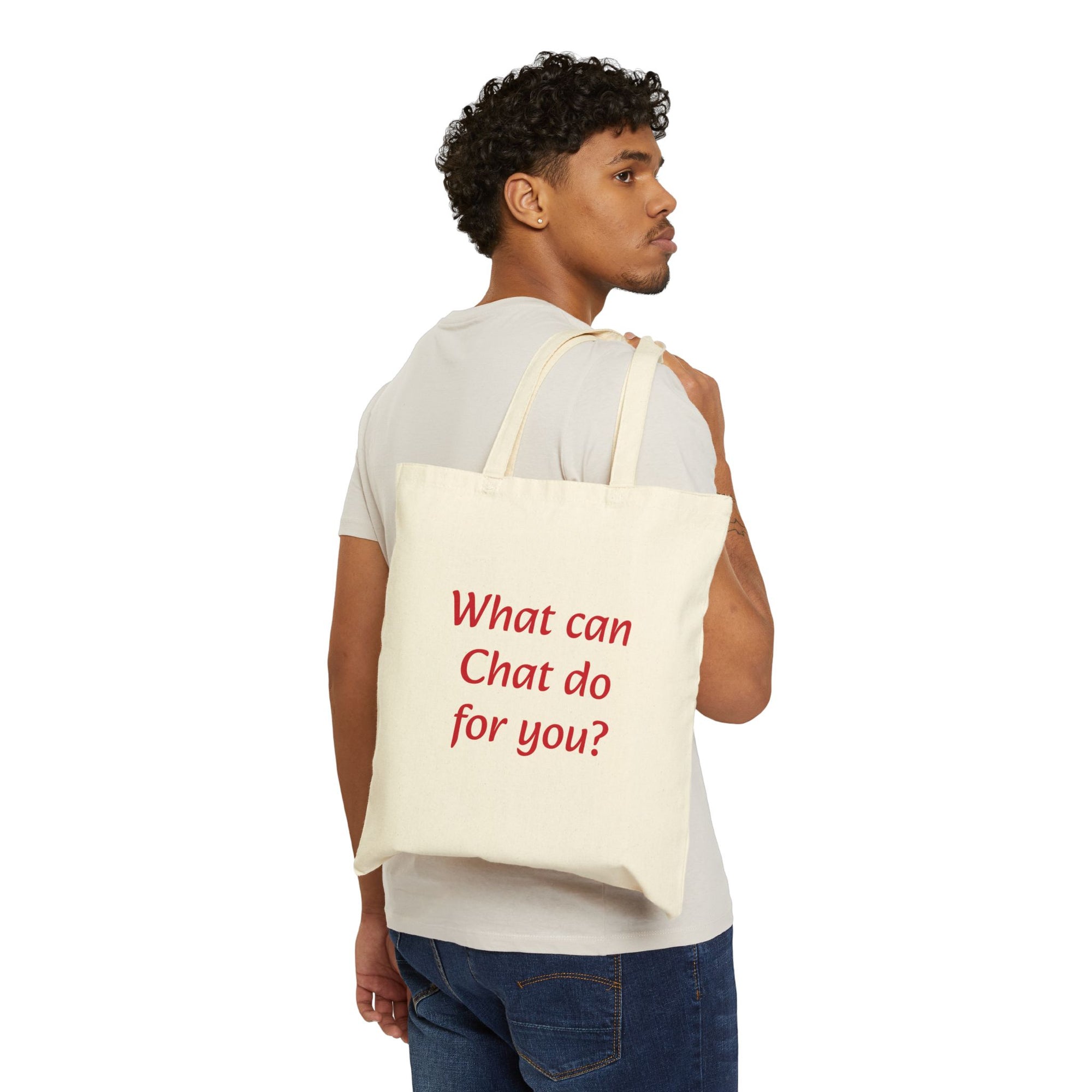Canvas Tote Bag - Discover What Can Chat Do For You