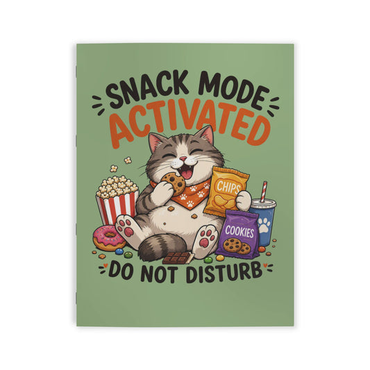 Cat Coloring Book – "Snack Mode Activated" | Fun for Kids & Adults
