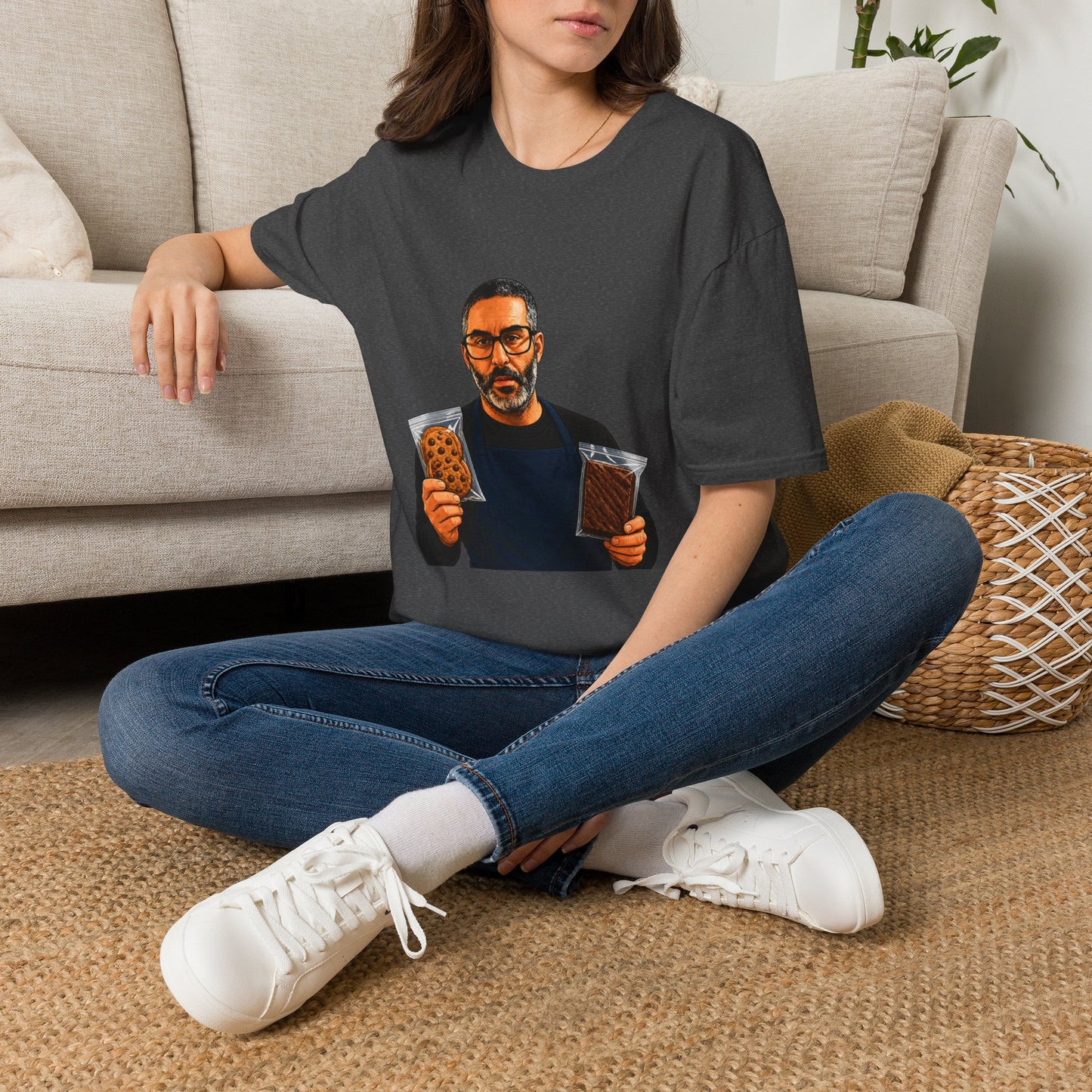 Money Man Graphic T-Shirt – Bold Wallet Portrait Tee for Men