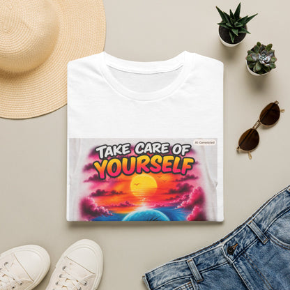 Take Care of Yourself T-Shirt — Self-Care Sunset Graphic Tee