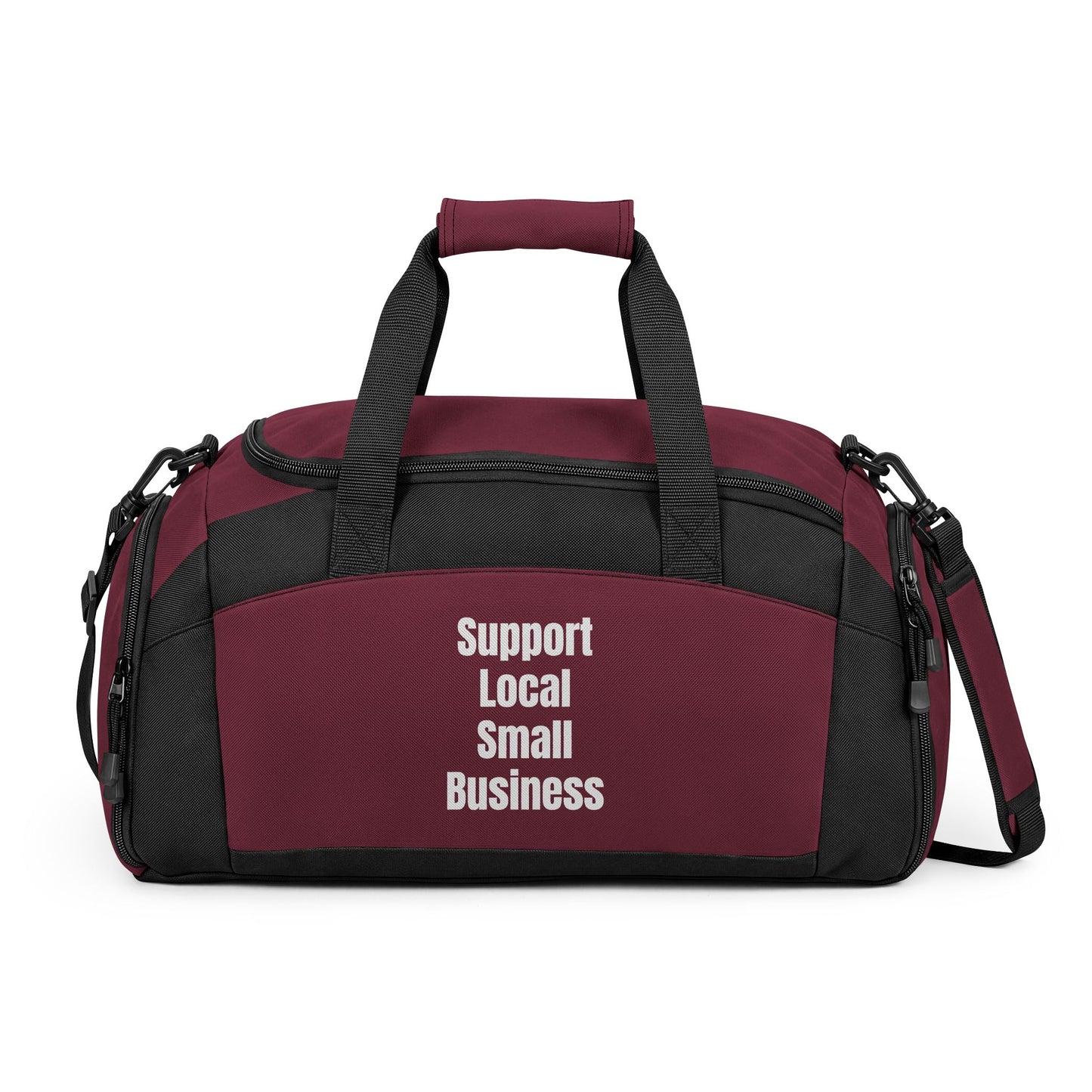 Support Local — Black Gym Duffel Bag