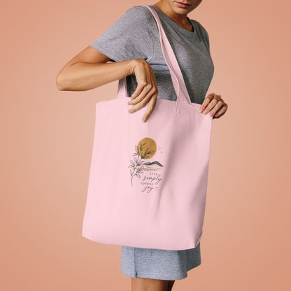 Sunset Botanical Tote Bag — 'You Are My Sunshine' Custom Cotton Tote