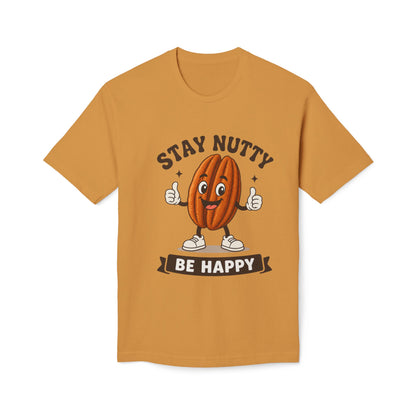 Stay Nutty Be Happy T-Shirt — Funny Pecan Cartoon Tee