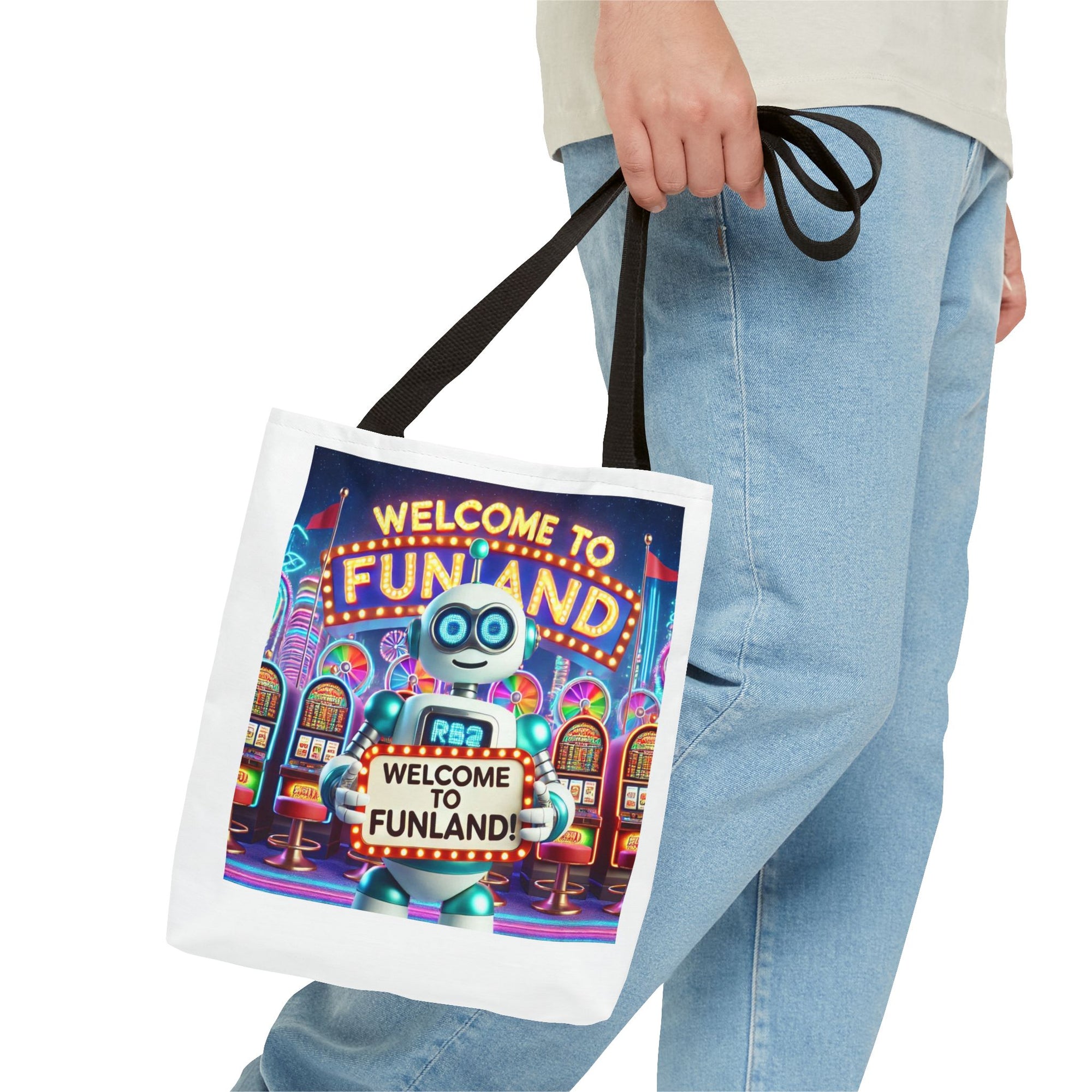 Robot Funland Tote: Adventure in Every Carry