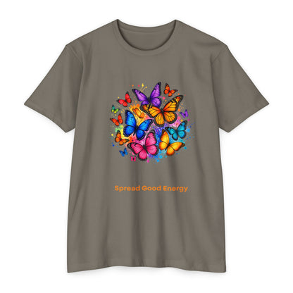 Butterfly Shirt - Spread Good Vibes - Colorful Nature Design - Positive Vibes