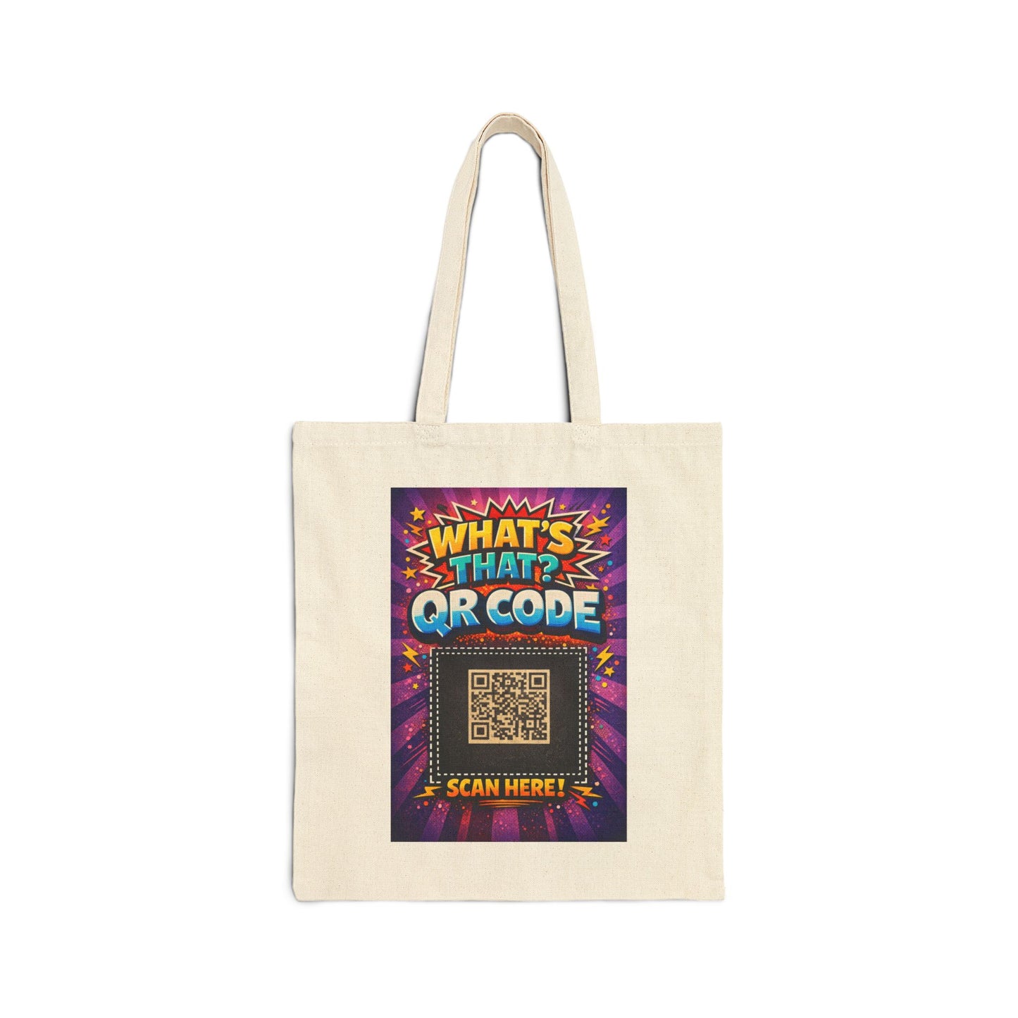 Canvas Tote Bag – Colorful Straps | Everyday Use