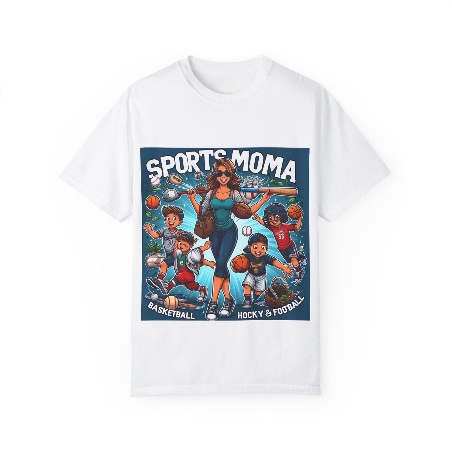 Sports Mama Unisex Garment-Dyed T-shirt