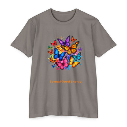 Butterfly Shirt - Spread Good Vibes - Colorful Nature Design - Positive Vibes