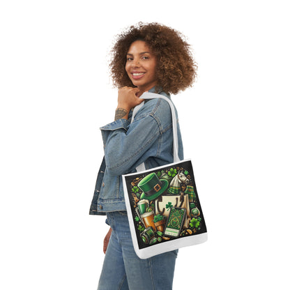 Fun Designs Canvas Tote Bag with Colorful Straps - Perfect for All Occasions!