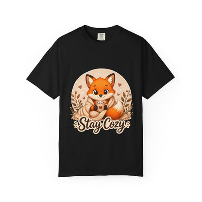Stay Cozy Fox T-Shirt | Cute Autumn Woodland Graphic Tee
