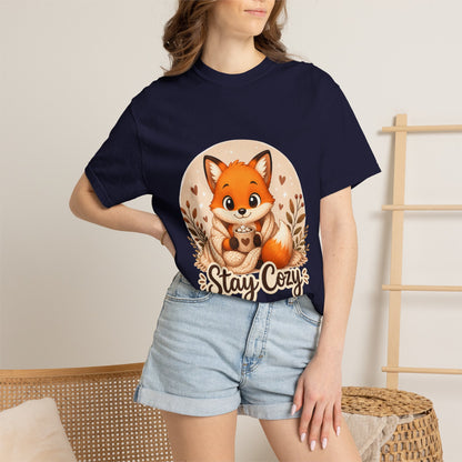 Stay Cozy Fox T-Shirt | Cute Autumn Woodland Graphic Tee