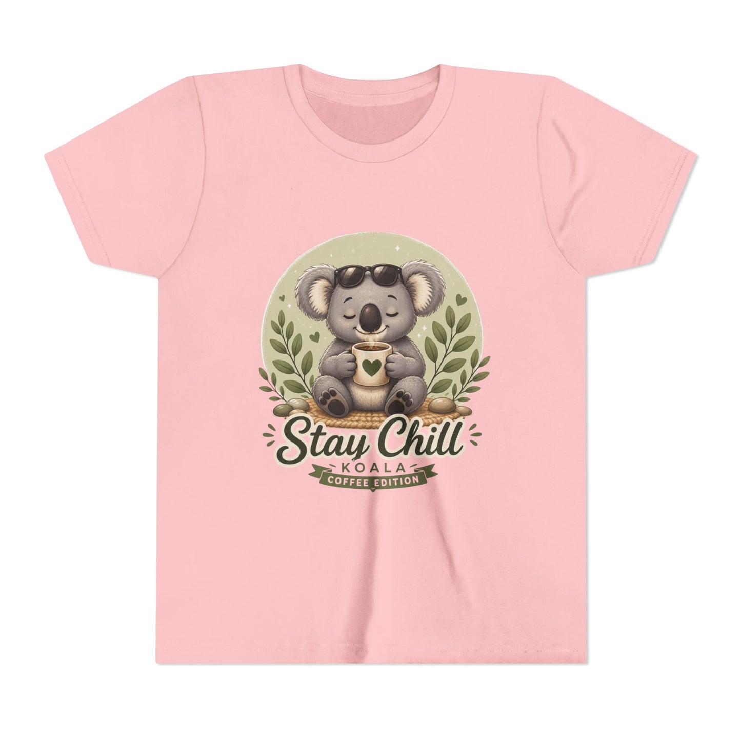Stay Chill Koala Youth T-Shirt | Cute Kids Graphic Tee | Funny Animal Shirt for Boys Girls | Soft Children's Tee S–XL