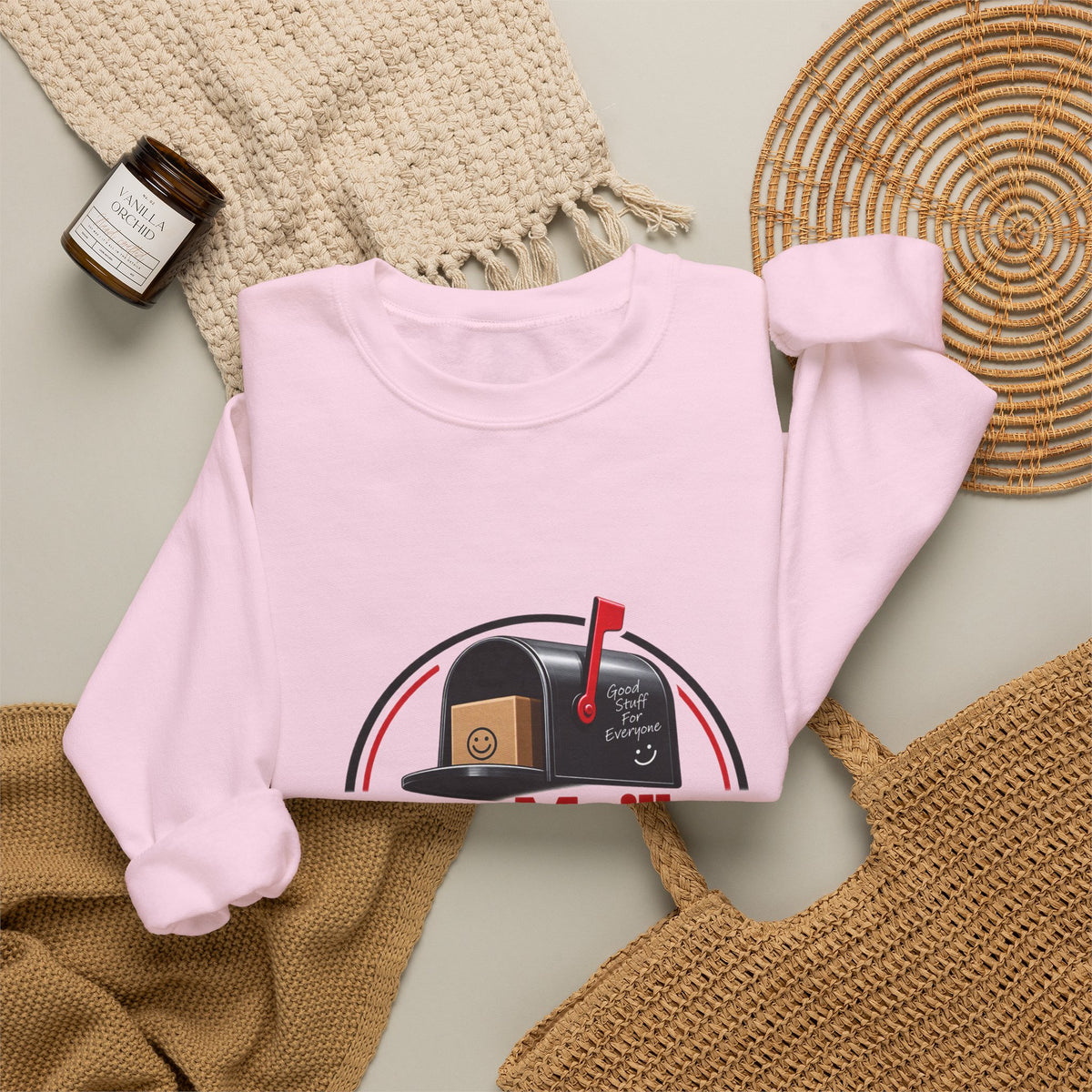 Search. Shop. Save. Mailbox Graphic Crewneck Sweatshirt
