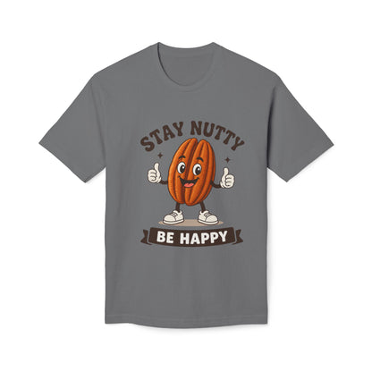 Stay Nutty Be Happy T-Shirt — Funny Pecan Cartoon Tee