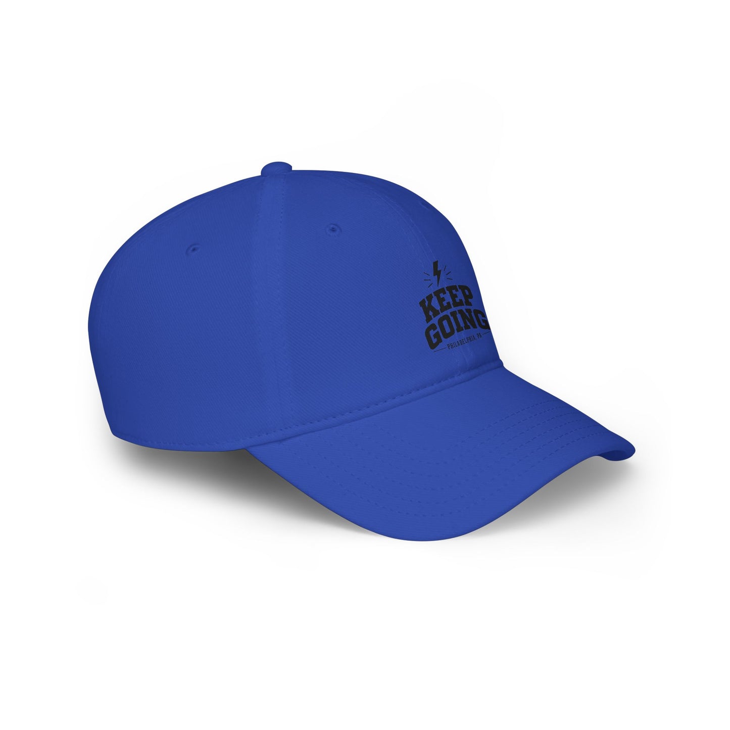 Keep Going Low Profile Baseball Cap — Motivational Embroidered Hat